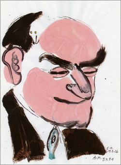 Georg Groddeck, Caricature